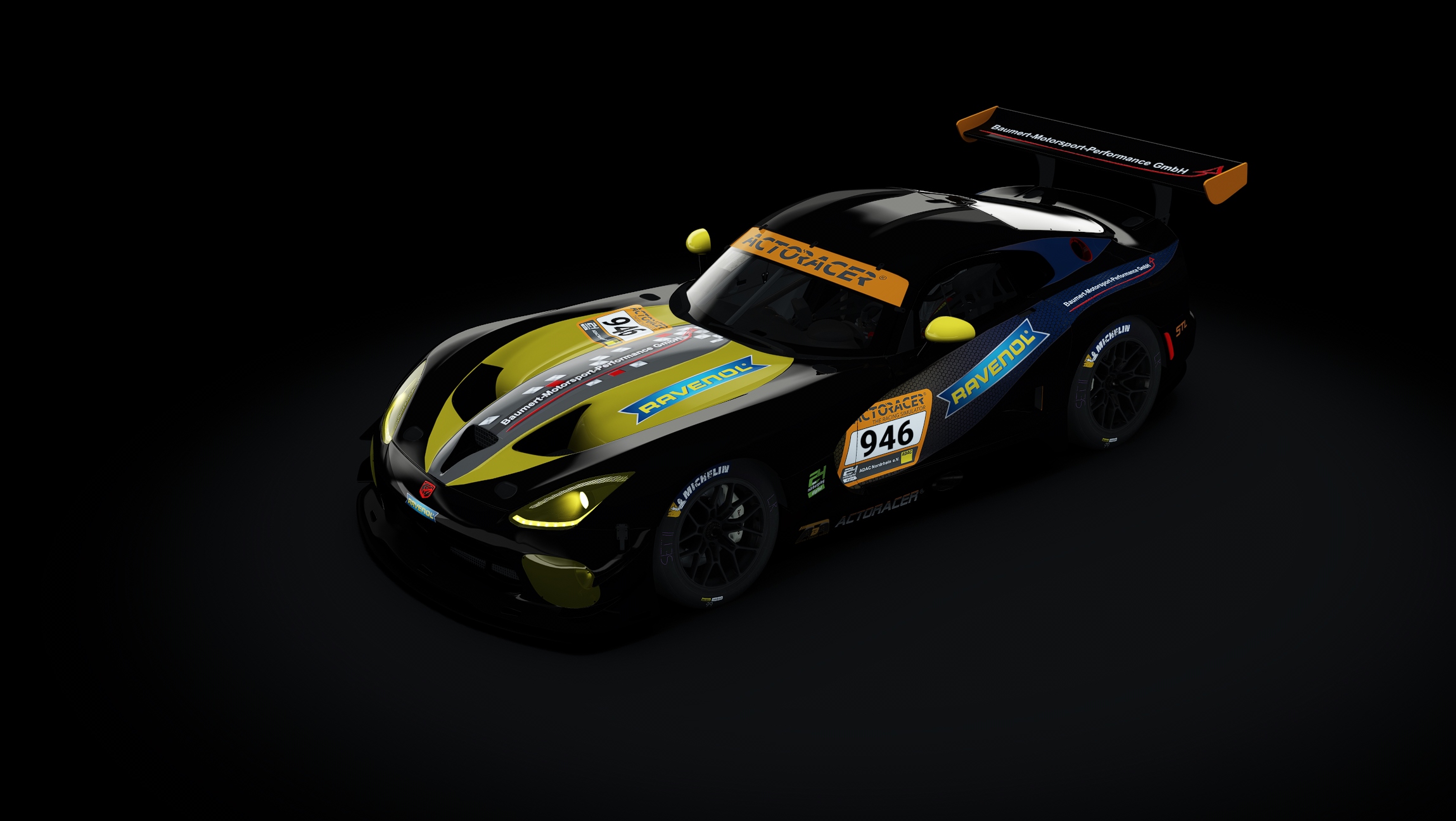 Dodge Viper GT3-R, skin N24H_Ravenol_24_ 946