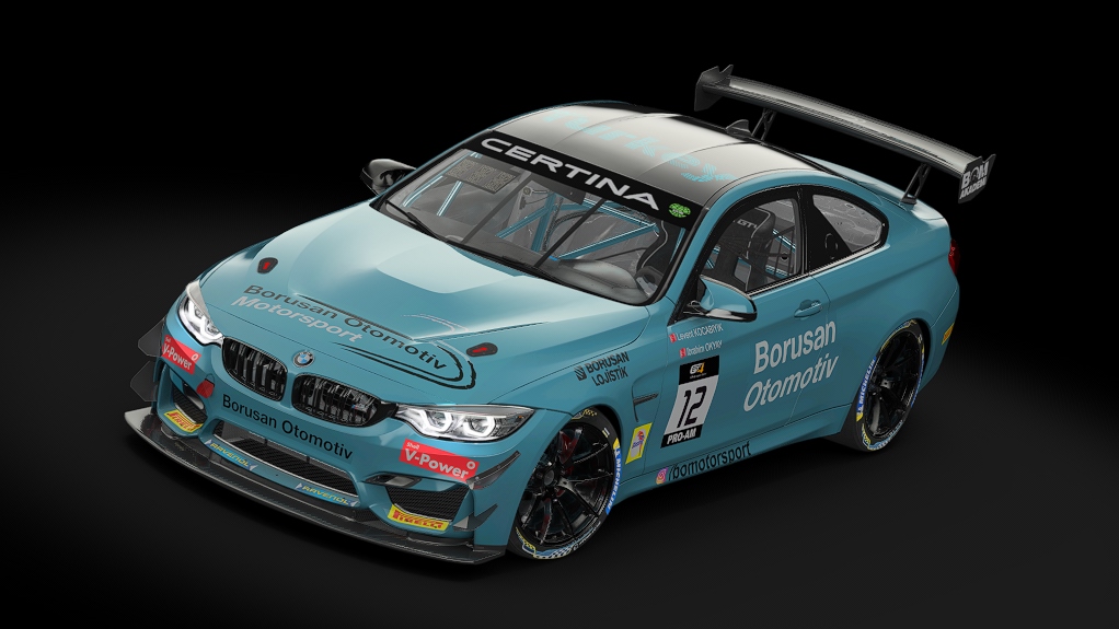 BMW M4 GT4, skin Borusan Otomotiv Motorsport 2019