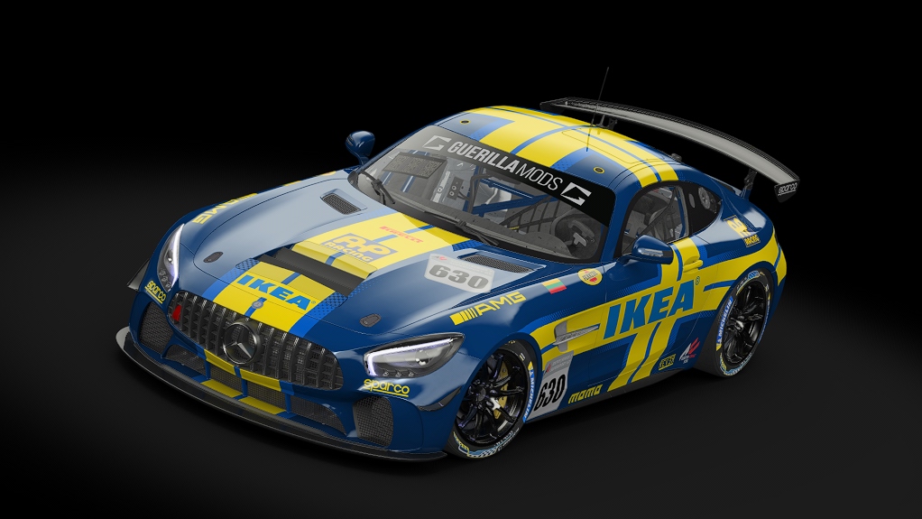 Mercedes AMG GT4, skin 630-ikea