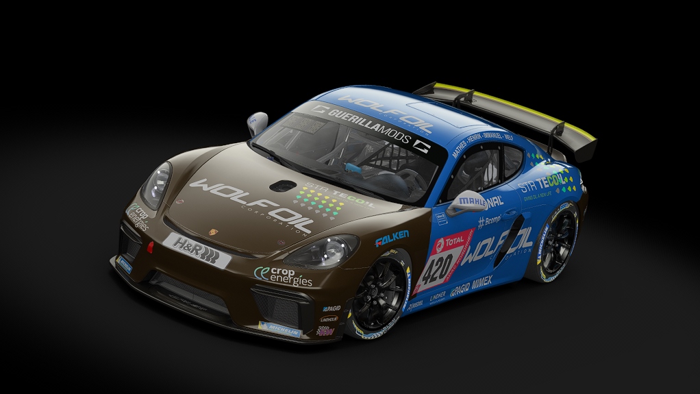 Porsche 718 Cayman GT4 Clubsport, skin 420_four_motors_vinke_24h