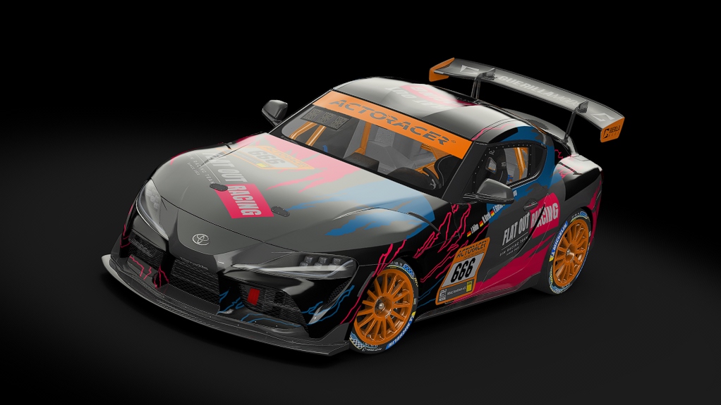 Toyota Supra GT4, skin N24H_FlatOut-Racing_666