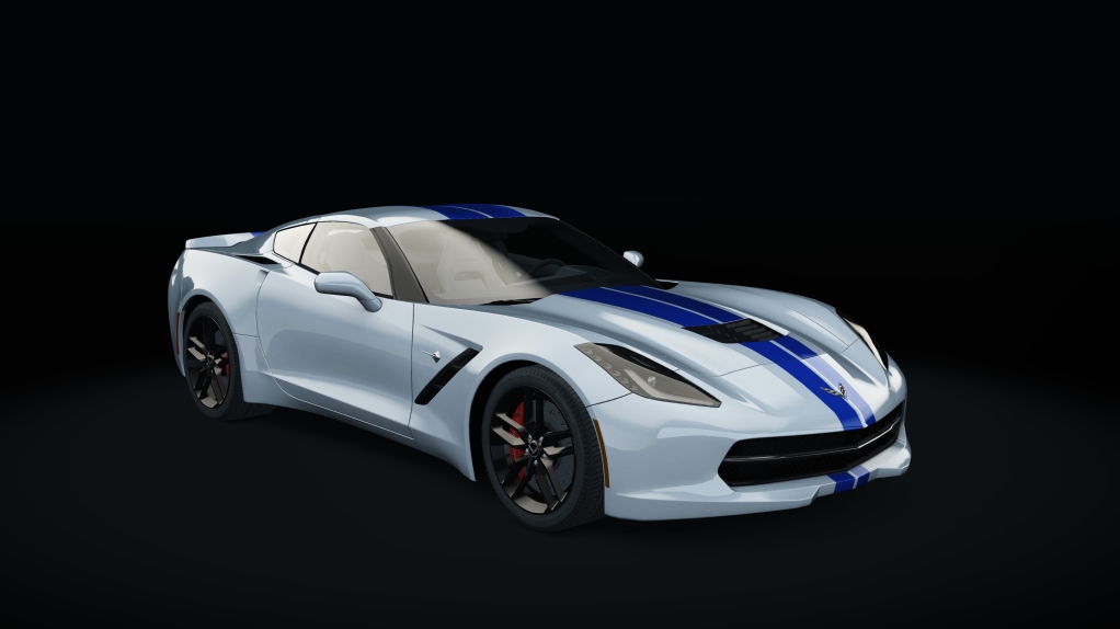 Chevrolet Corvette C7 Stingray, skin Arctic_White_SB