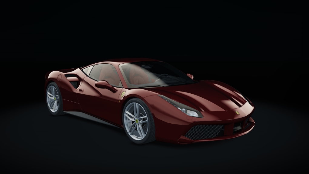 Ferrari 488 GTB, skin 02_rosso_mugello