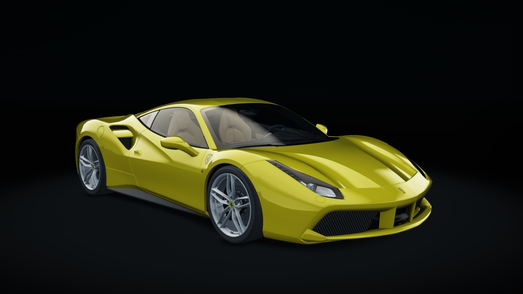 Ferrari 488 GTB, skin giallo_modena