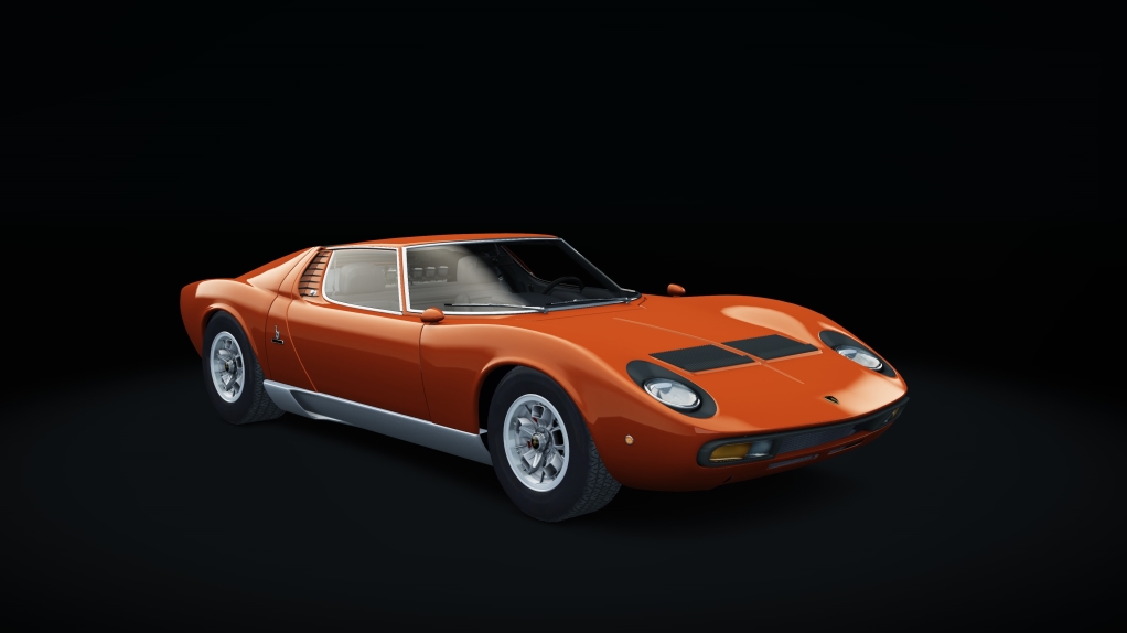 Lamborghini Miura P400 SV, skin Arancio_Silver