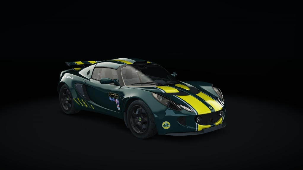 Lotus Exige 240R Stage3, skin 0_motorsport_green_stripe