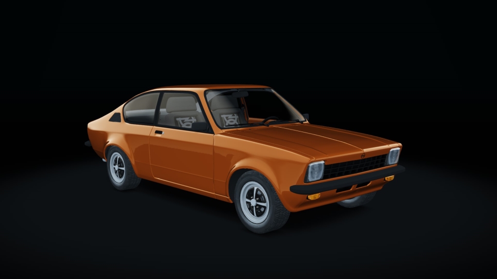 Opel Kadett, skin Mandarinrot